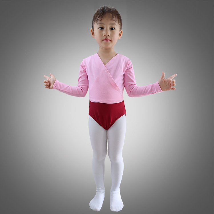 Child Long Sleeve Ballet Dance Wrap Crossover