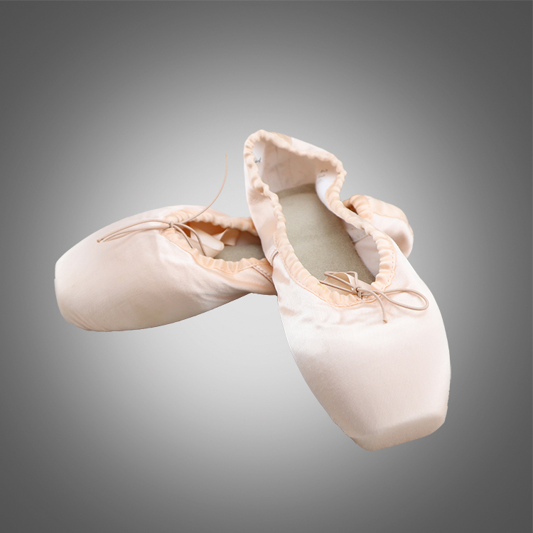 satin ballet pointe shoes