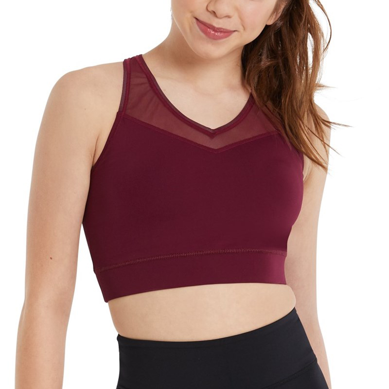 Women Classic V-neck ballet dance crop top