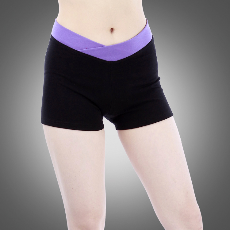 two tone women dance shorts womens gym shorts