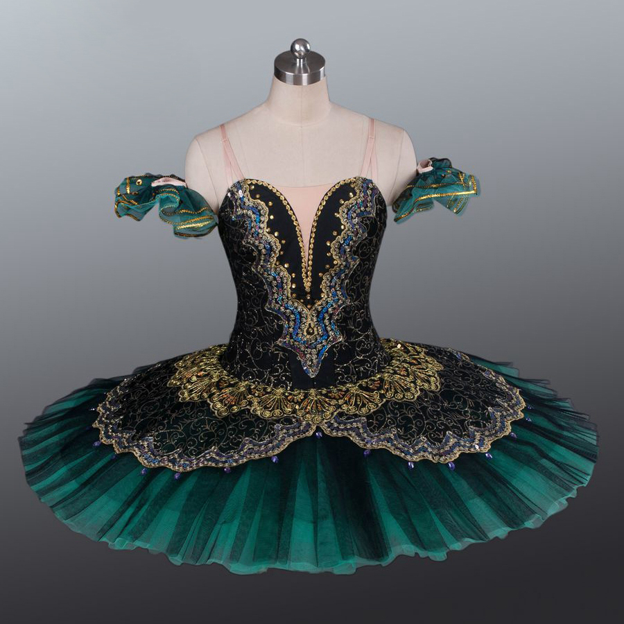 Black/red/green professional ballet tutu costumes