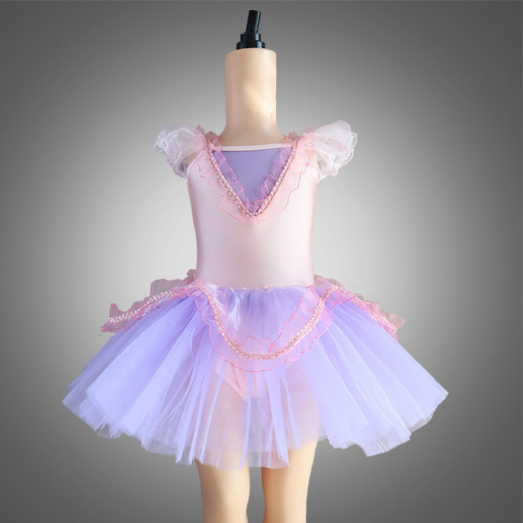 new ballet flower costume flower for girl puff sleeve ballet