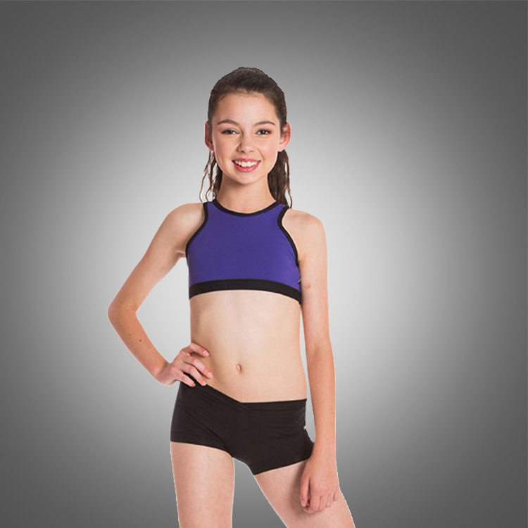 kids dancewear Bra Top red dance activewear dance tops