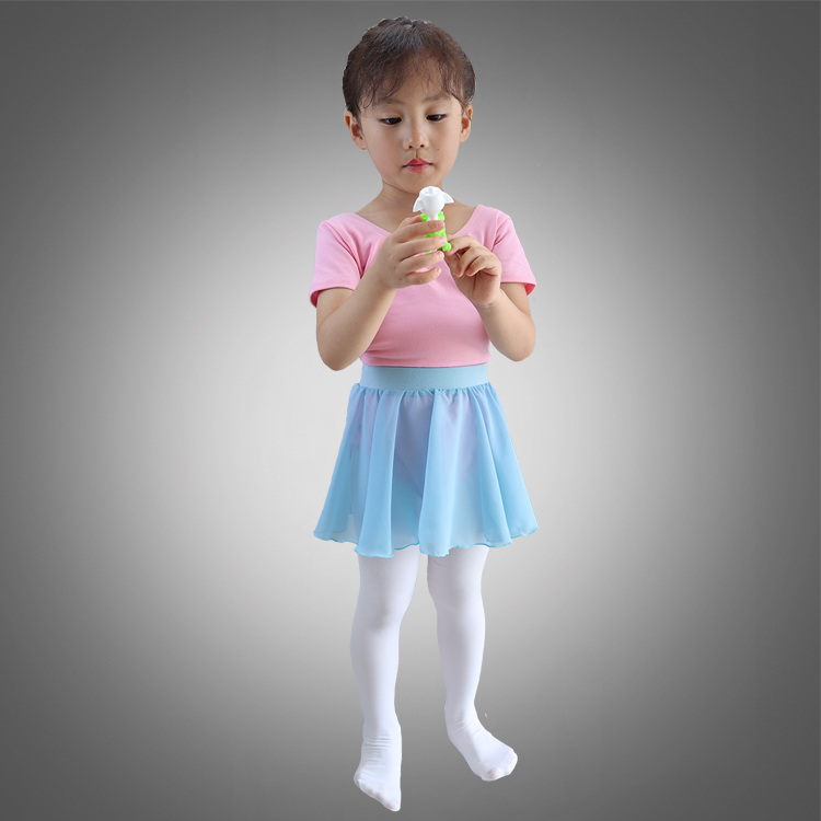 children dance skirt wholesale pull-on chiffon ballet skirt