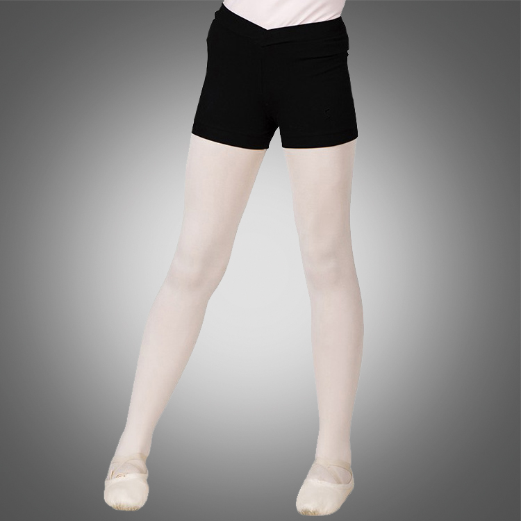 Child V waist cotton lycra booty short wholesale jazz dance