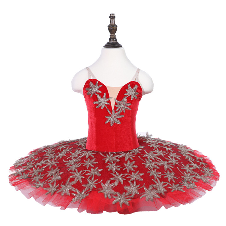 performance wear Classical Girls Red Color Ballet Tutu Costu