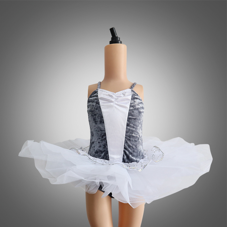 gray ballet tutu kids costumes wholesale cute girls ballet s